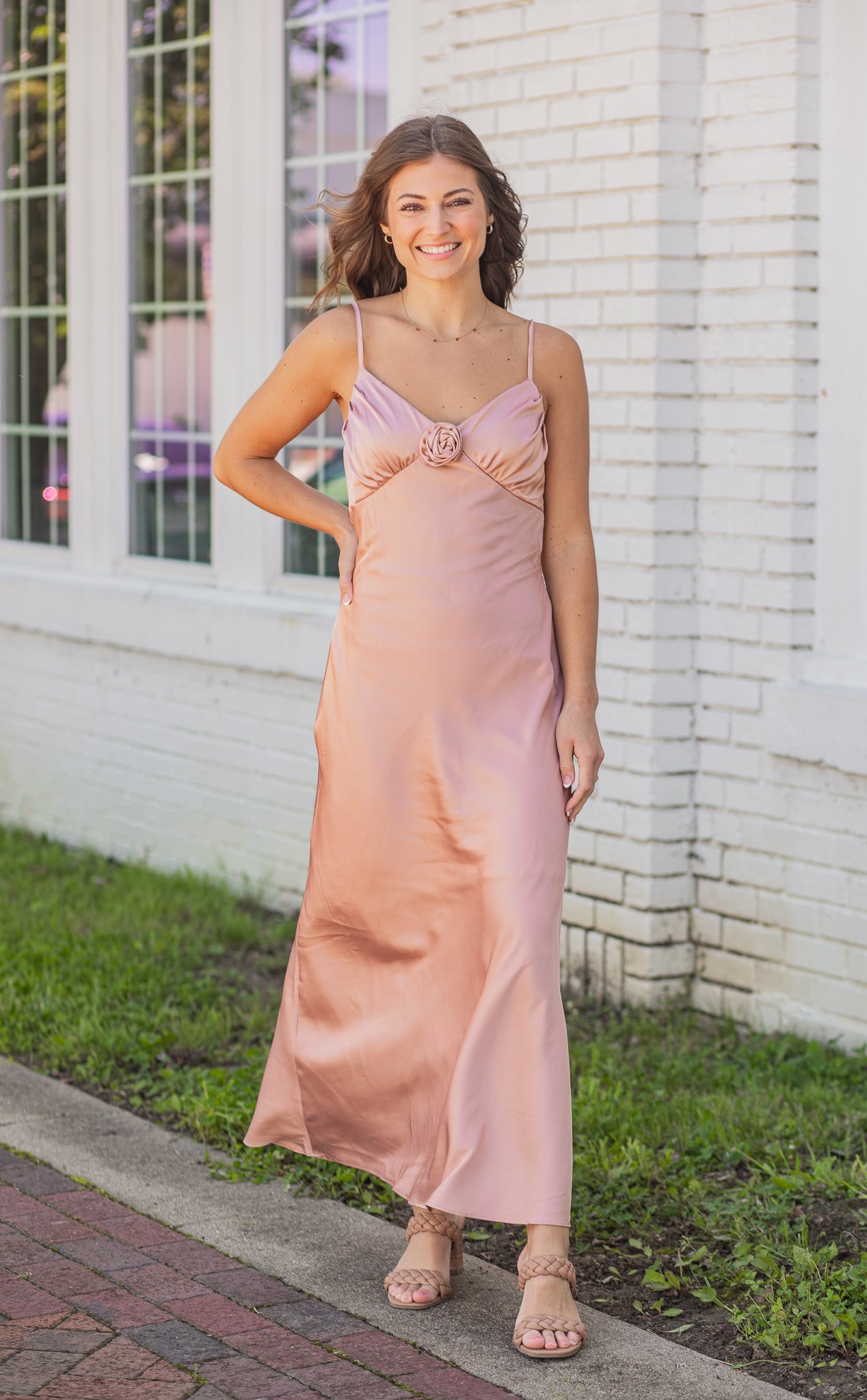 Blossom Satin Dress