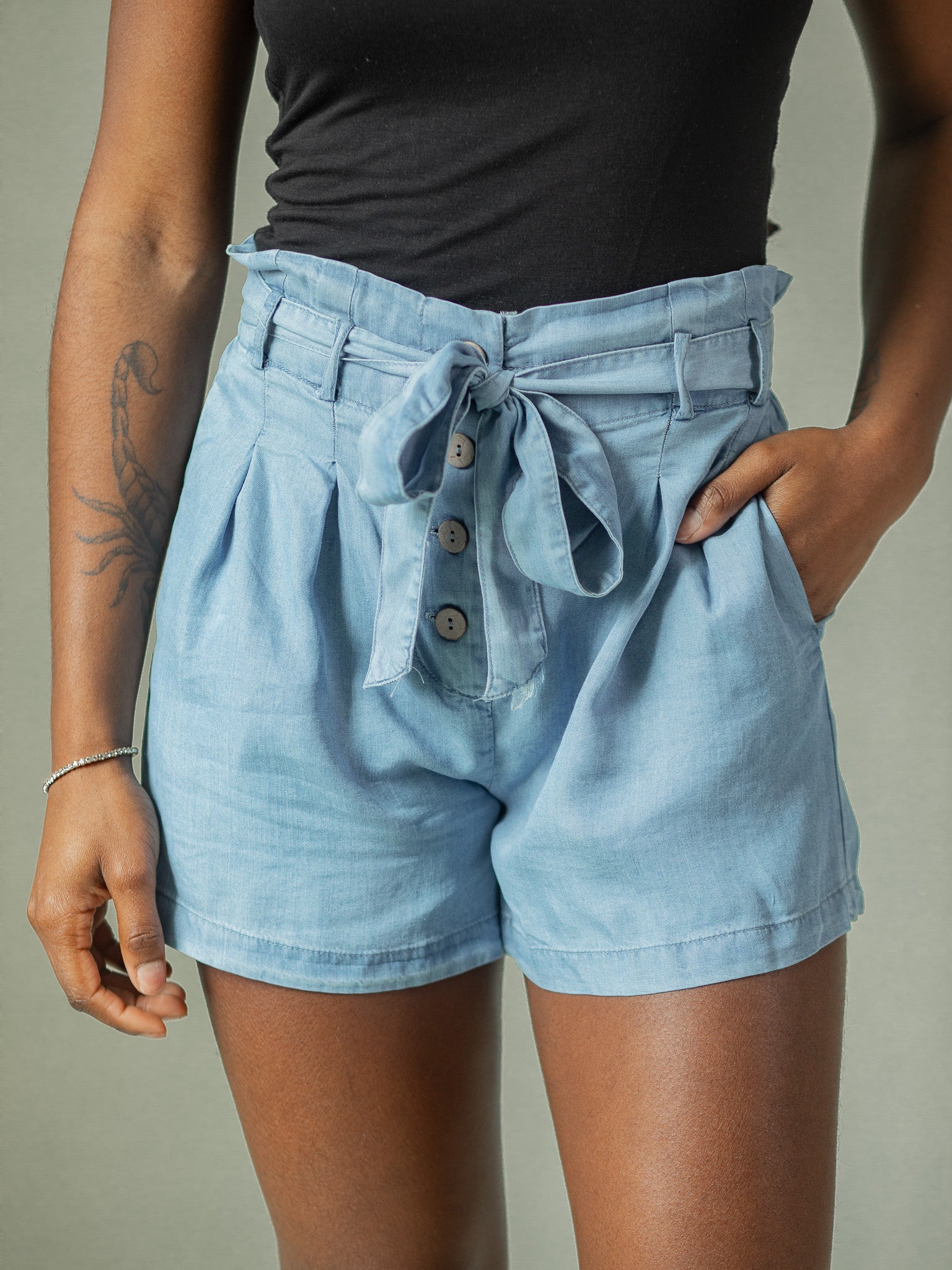 Serenity Paper Bag Shorts