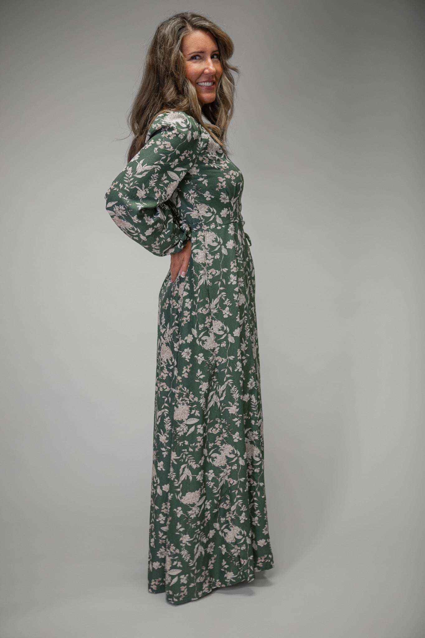 Amelia Floral Wrap Maxi Dress