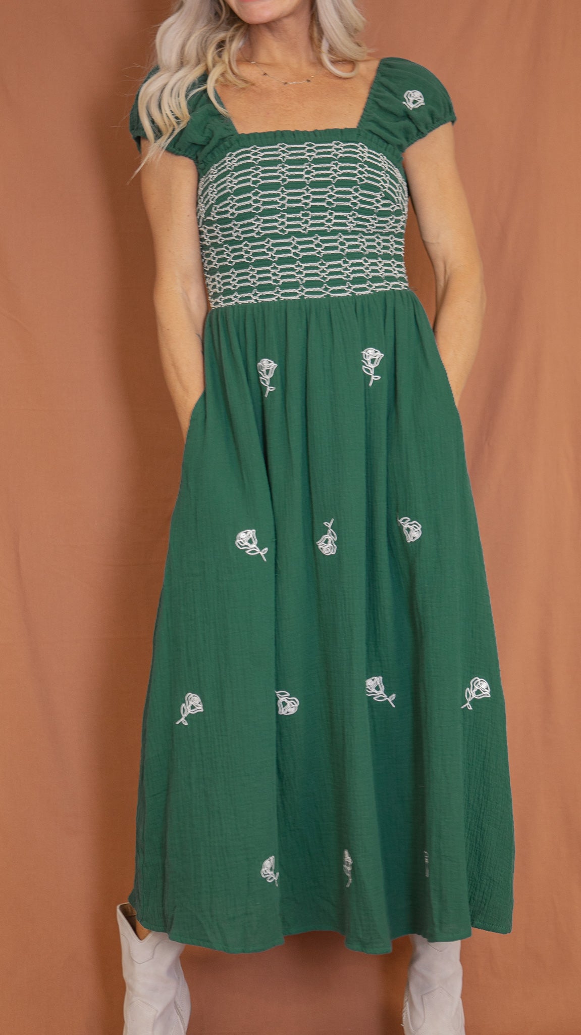 Abigail Embroidered Maxi Dress