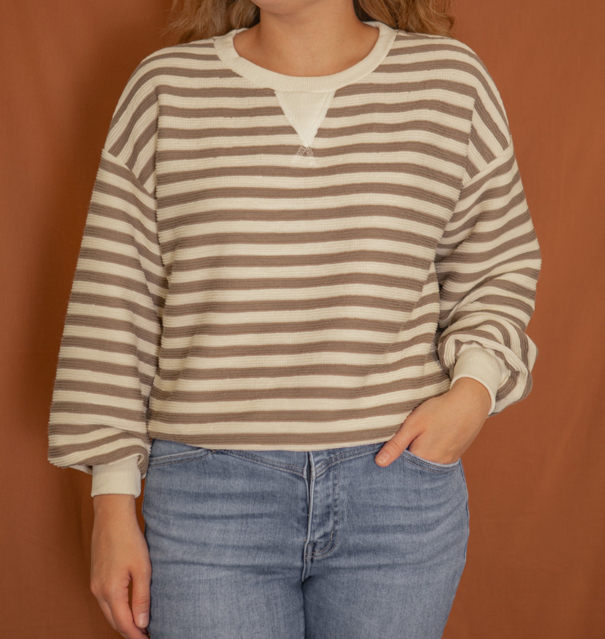 Dominique Stripe Pullover