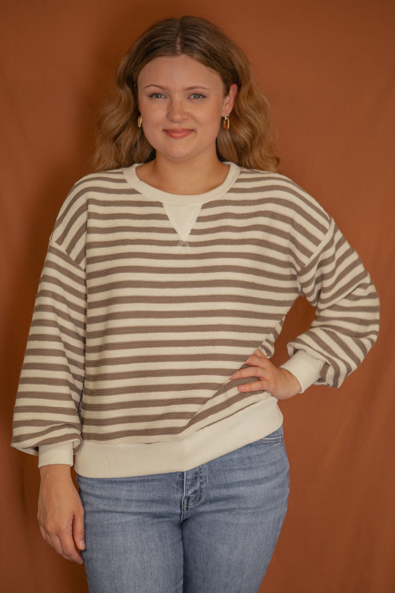 Dominique Stripe Pullover