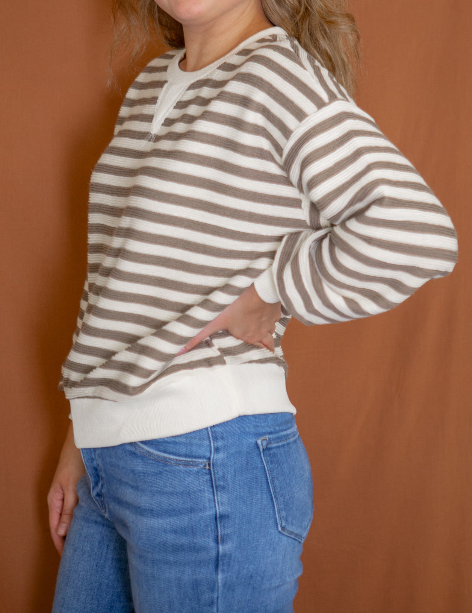 Dominique Stripe Pullover