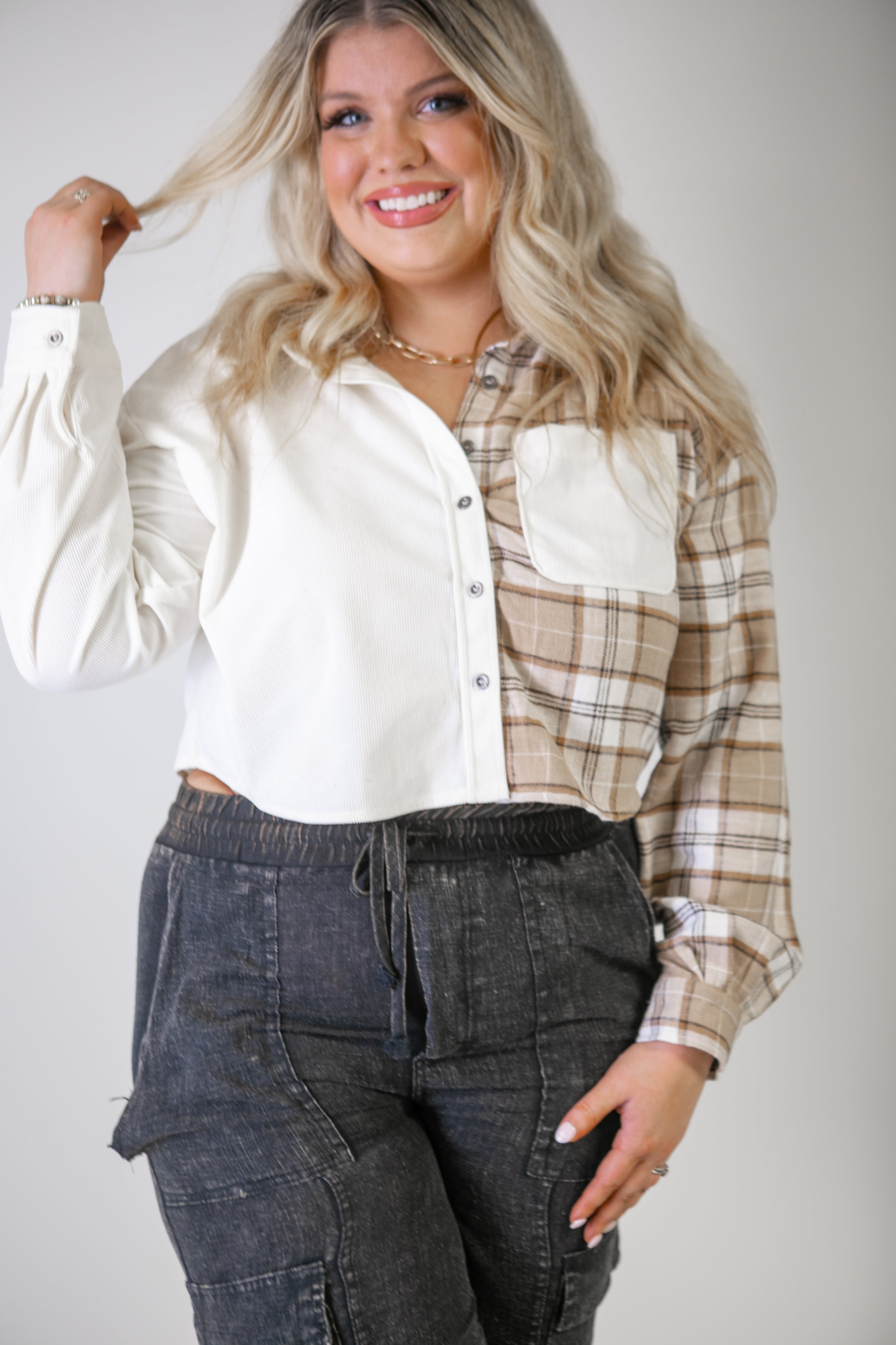 Steph Plaid Button Down