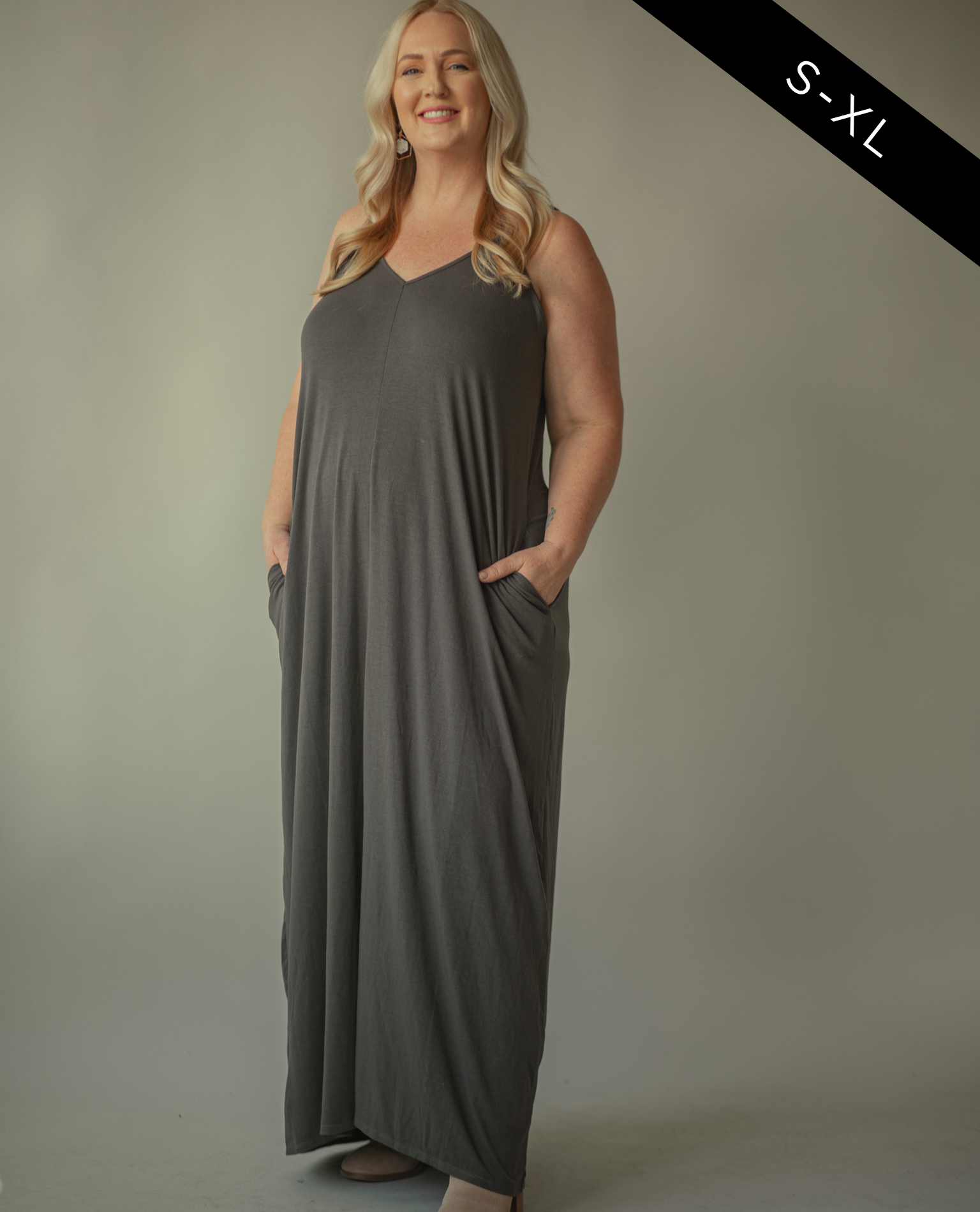 Camilia Pocketed Maxi Dress