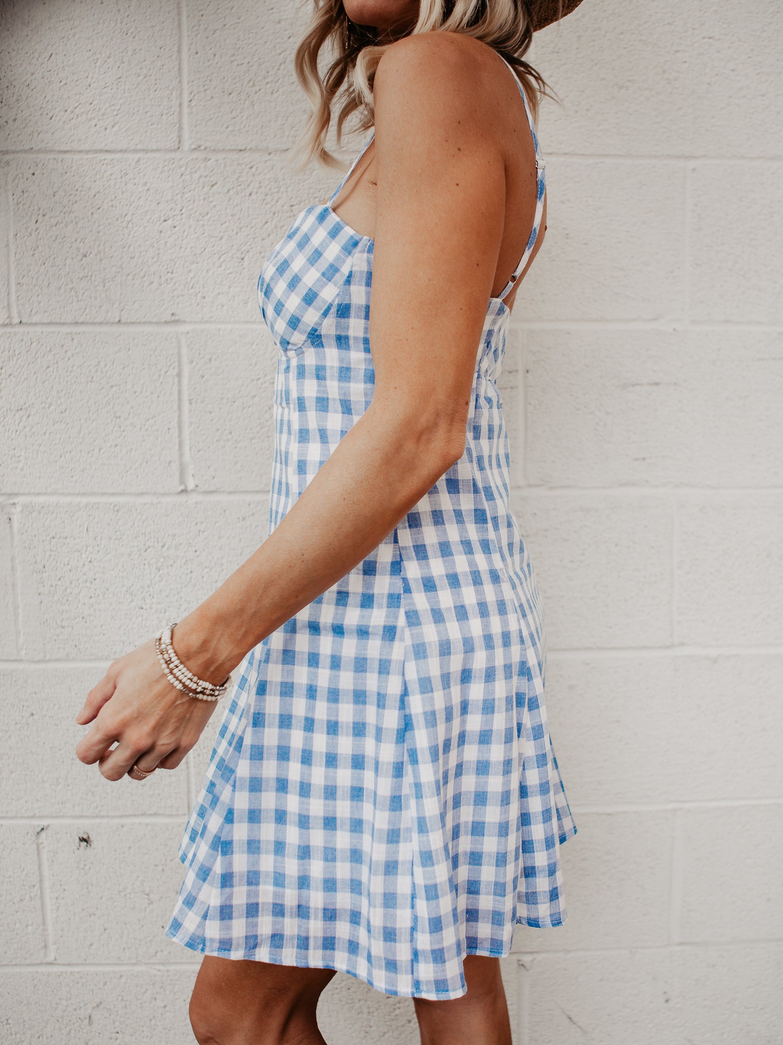 Gemma Gingham Mini Dress – Rose & Remington