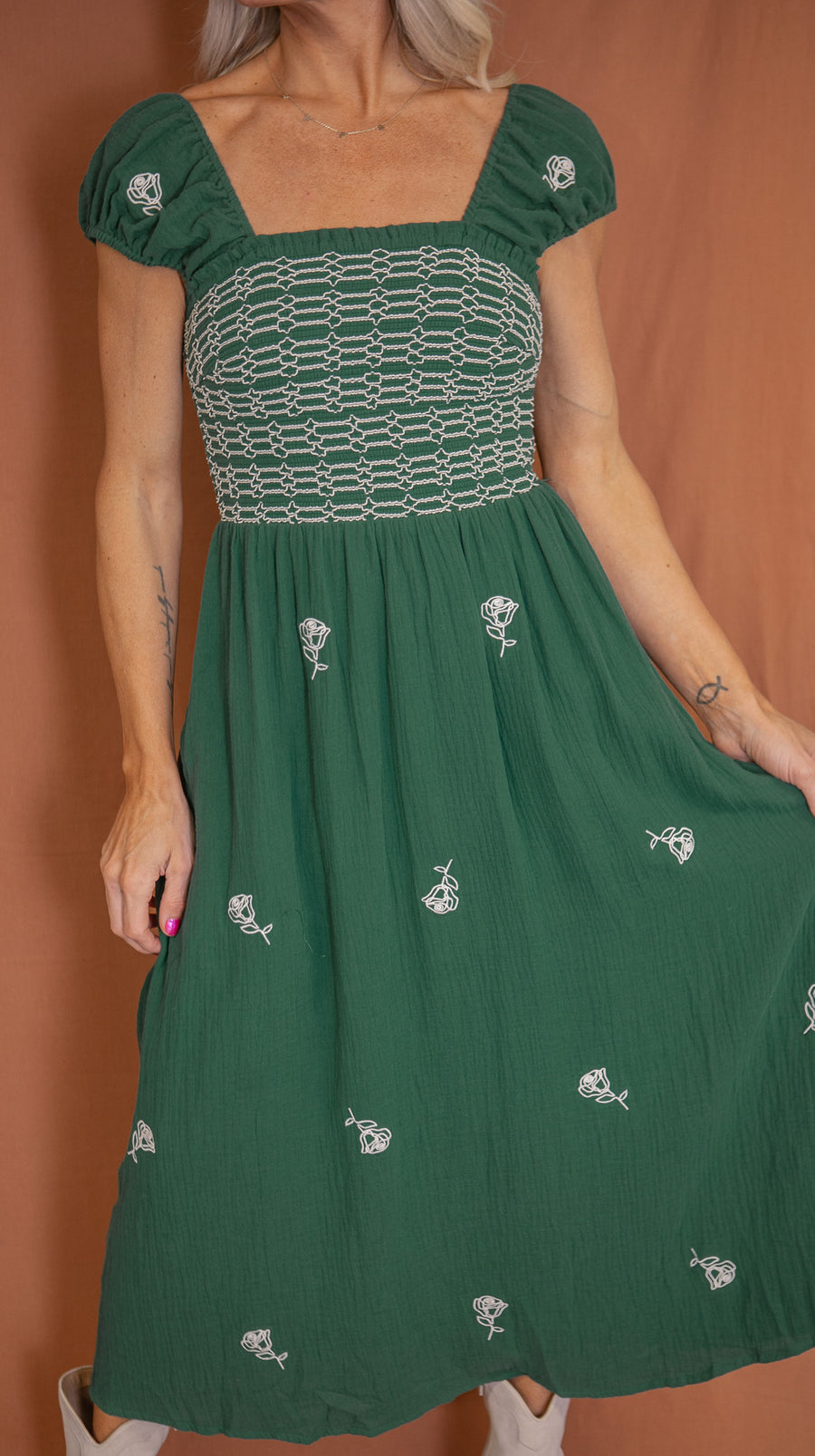 Abigail Embroidered Maxi Dress