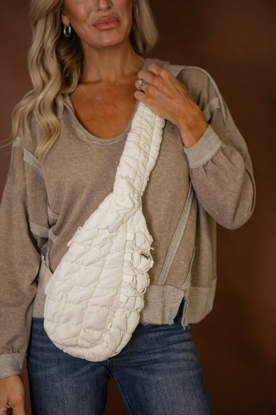 Quilted Crossbody Sling Bag