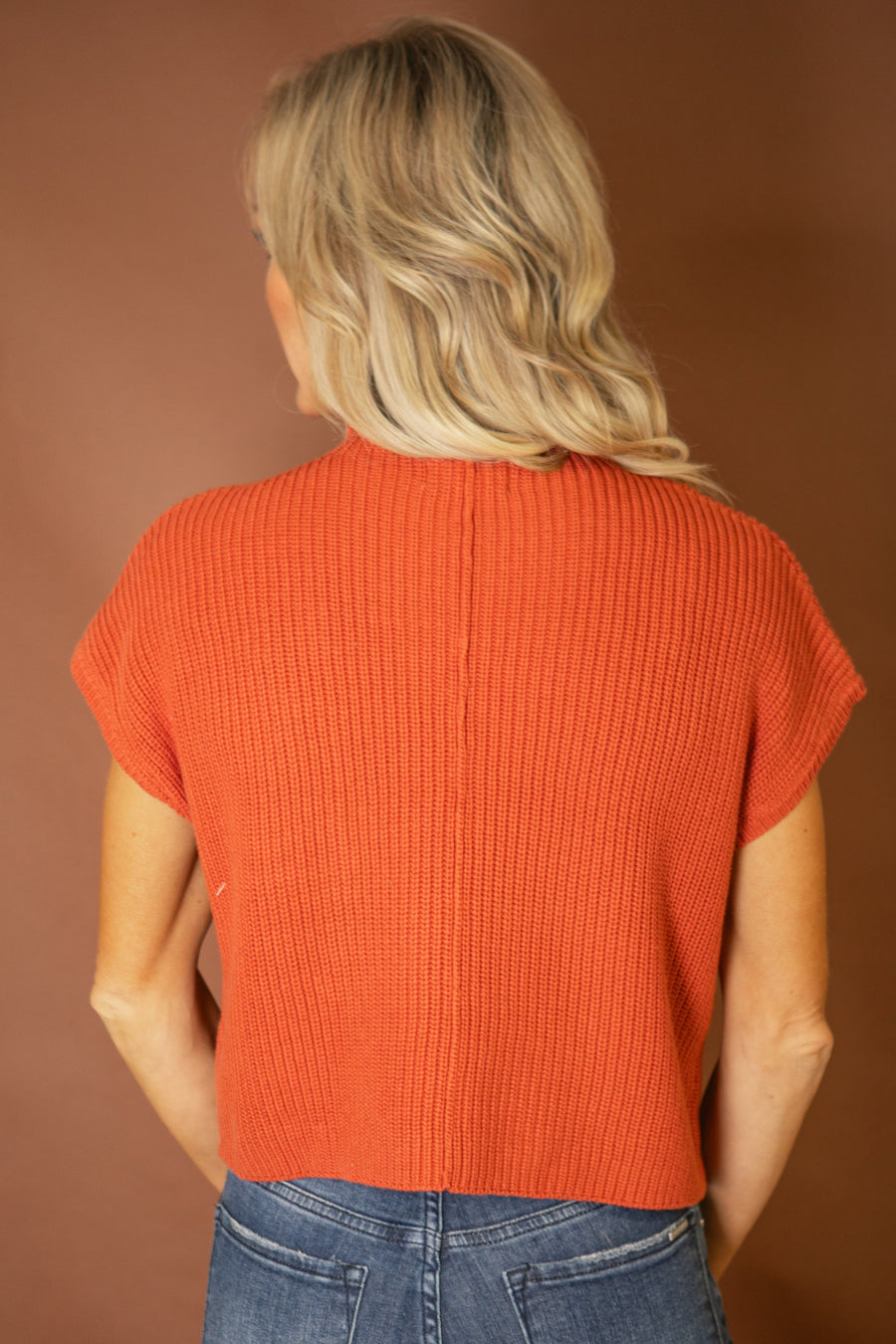 Remi Mock Neck Cropped Sweater