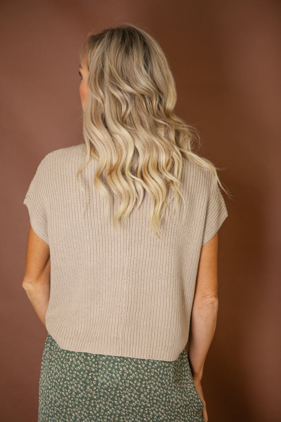 Remi Mock Neck Cropped Sweater